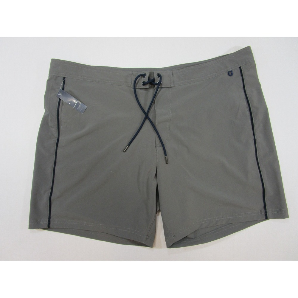 Lands End  Mens Gray Swim Trunks suit Board Shorts  Size XL  NWT